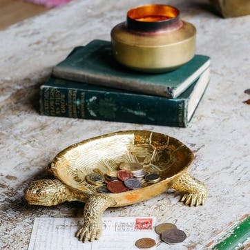 Jose The Tortoise Dish L23cm, Gold