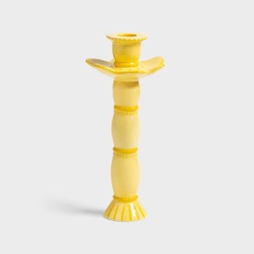 Posy Candle holder 24 x 10.5cm, yellow