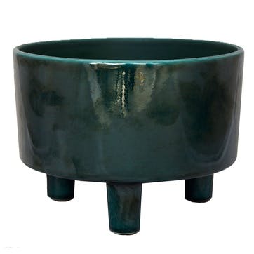 Pisa, Bowl Planter, H14 X W19 X D19cm, Emerald