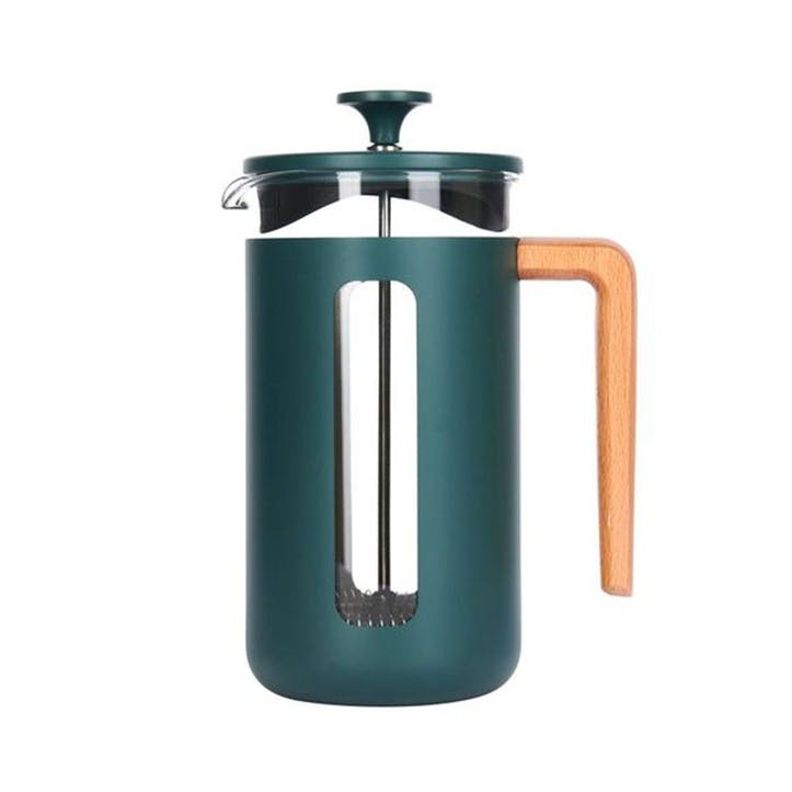 Pisa Stainless Steel Cafetière 8 Cup Green