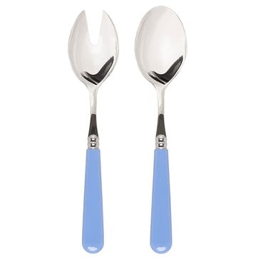 Salad Server Set, Sky Blue