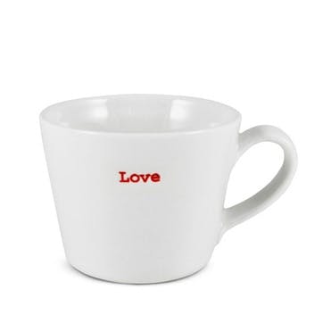 Love' Espresso Cup Set of 4 350ml, White
