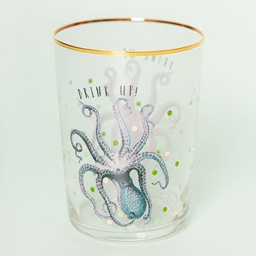 Octopus Set of 6 Highball Glasses, 550ml, Multi