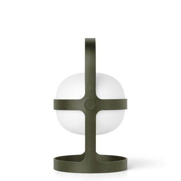 Solar Lantern, H25cm, Olive green