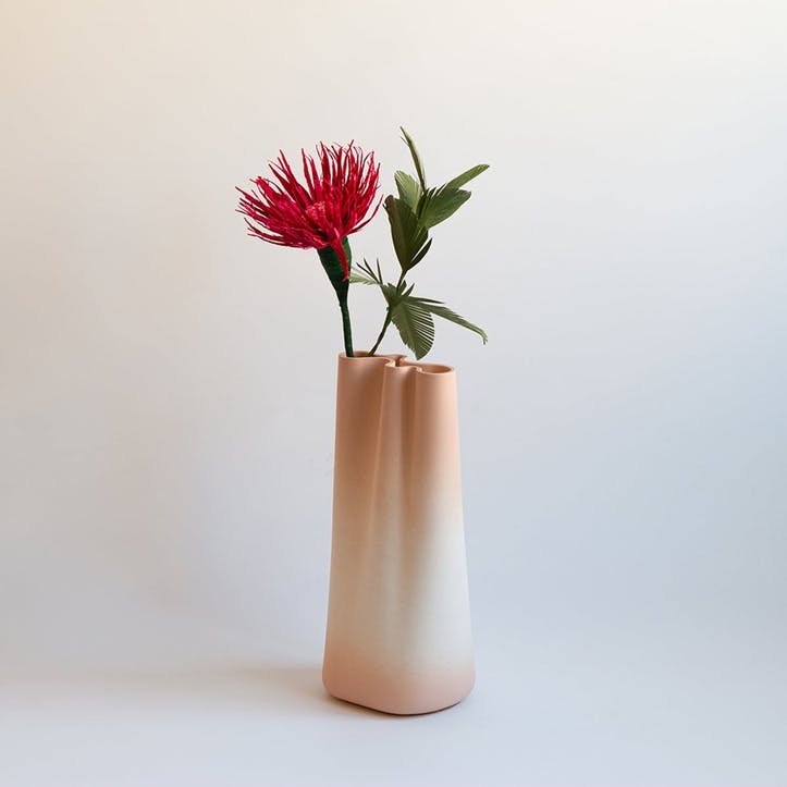 Jumony Tall Vase, Peach