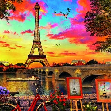 Sunset in Paris 3000 piece Jigsaw Puzzle