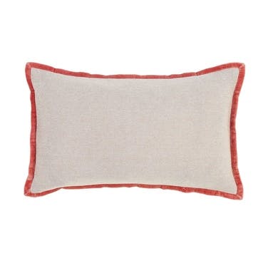 Jaipur Trim Cushion, 30 x 50cm, Garnet