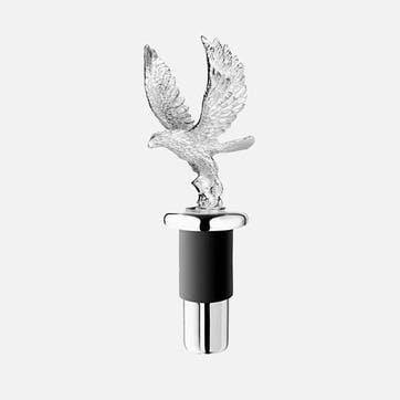 Birds of Prey Silver Plated Bottle Stopper 11.5 x 4cm, Silver