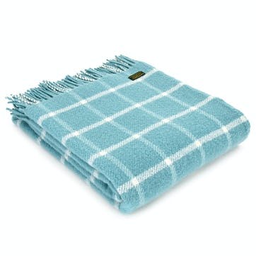 Chequered Throw; Spearmint