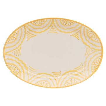 Ondas Serving Platter L36 x W26.5cm, Yellow