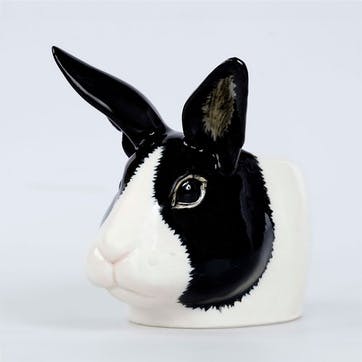 Dutch Rabbit Egg Cup, H11cm, Black & White