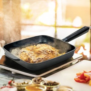 Sectional Non-Stick Grill Pan 28cm, Black