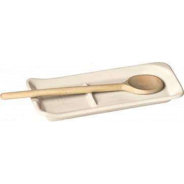 Ceramic Spoon Rest, , Cream