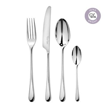 24 piece cutlery set, Robert Welch, Iona Bright, stainless steel