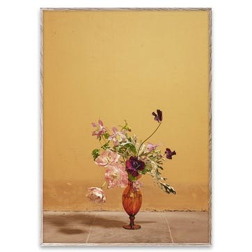 Blomst 02 Framed Print 70 x 100cm, Copper