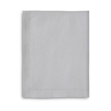 Mitered Hem Tablecloth, Dove Grey, 160 x 275cms