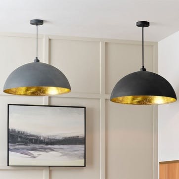 Anders Dome Pendant H142cm, Black