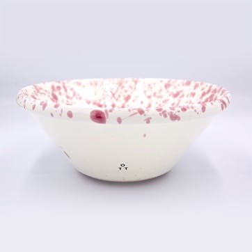 Splatter Salad Bowl D24cm, Cranberry