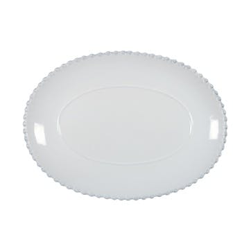 Oval Platter, 33cm, Costa Nova, Pearl, white