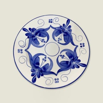 Liliana Ceramic Dinner Plate D28cm, Blue