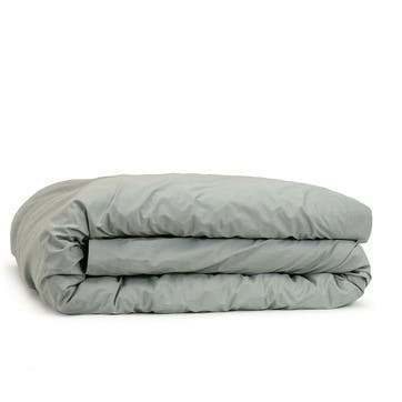 Edged Sateen  Duvet Cover Superking, Sage Green