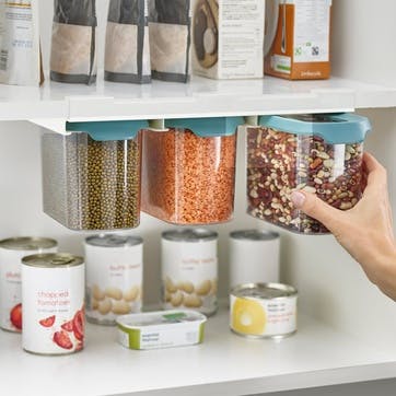 CupboardStore Under-Shelf Food Storage Tub Set, 1.3L