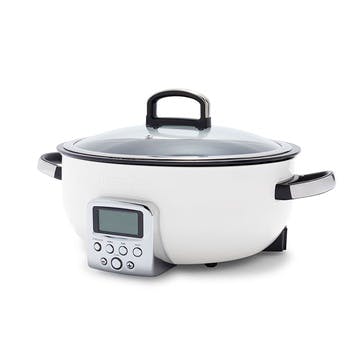 Non-Stick Multicooker, 5.6L, Cream