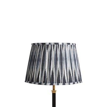 Straight empire Shade 40cm, black and white Ikat by Matthew Williamson