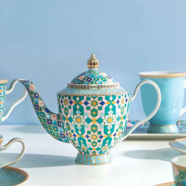Teas & C's Kasbah Porcelain Teapot with Infuser 500ml, Mint