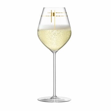 Century, Champagne Tulip Glass, Set of 4, 285ml, Gold