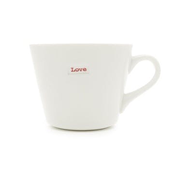 'Love' Bucket Mug, 350ml