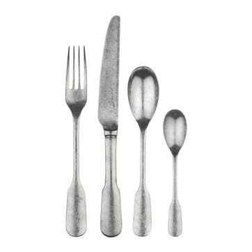 16 piece cutlery set, Charingworth Cutlery, Fiddle, vintage satin