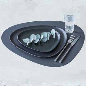 Curve Placemat, Set of 4, Anthracite