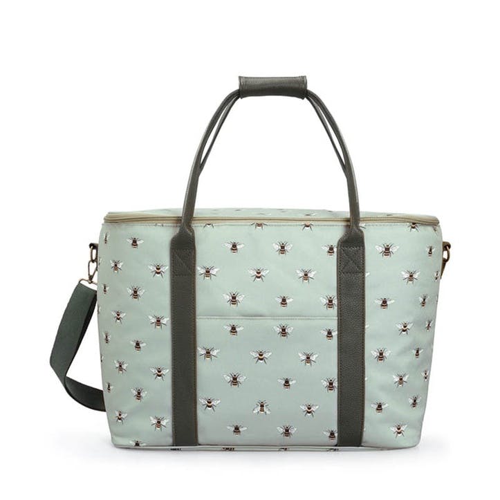 Bees Picnic Bag , Pale Green