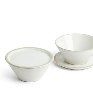 Urban Dining 4 Piece Bowl and Plate Set D16cm, White