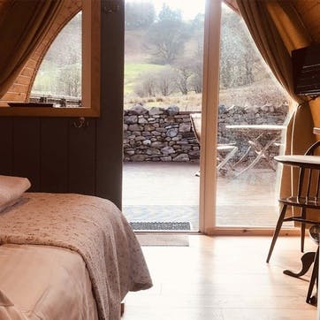 Three Night Glamping Cabin Break at the Quiet Site, Lake District