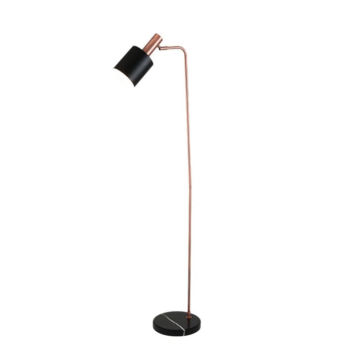 Addison Task Floor Lamp; Black & Antique Copper