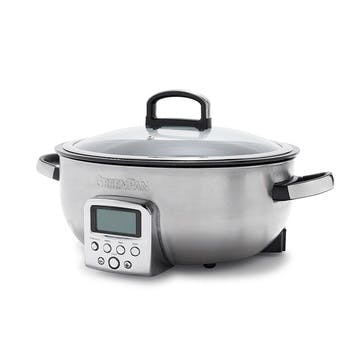 Non-Stick Multicooker, 5.6L, Stainless Steel
