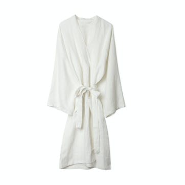 White Linen Robe, Medium