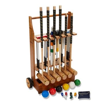 Executive 6 Player Croquet Set with Trolley