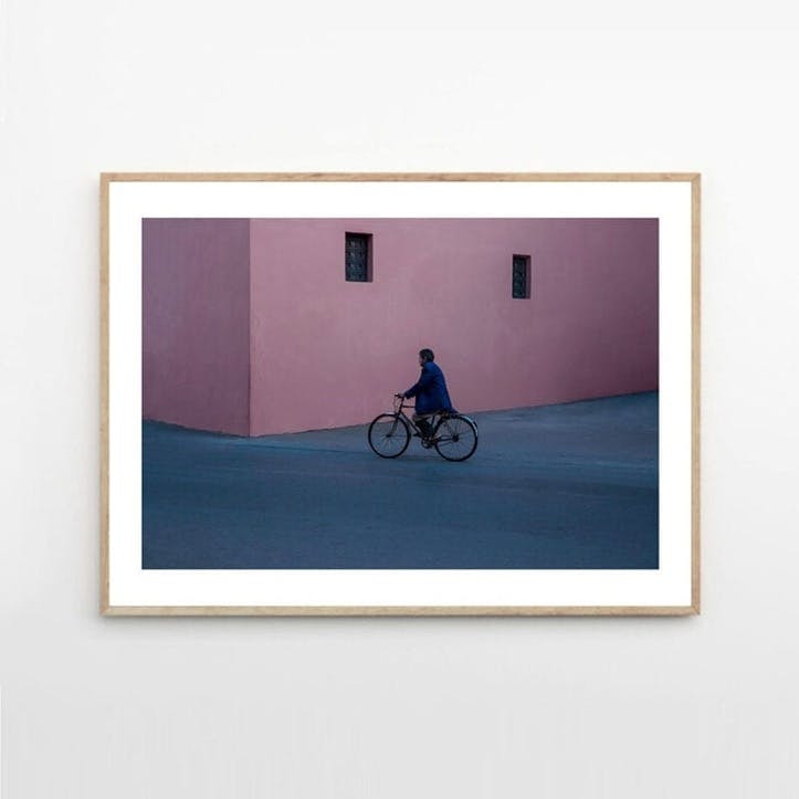 Christina Kayser O. Bicycle Man, 50x70, Purple