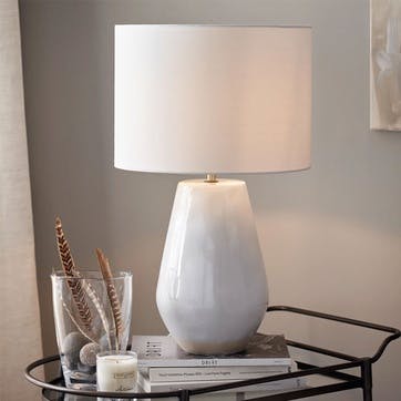 Parham Table Lamp H56.5cm, White