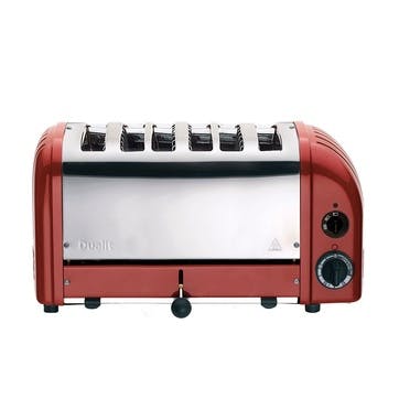 Classic Vario 6 Slot Toaster, Red