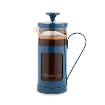 Monaco Stainless Steel Cafetière 3 Cup, Blue