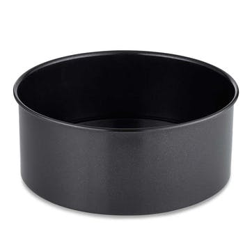 Precision Plus Loose Base Deep Cake Tin 23cm, Black