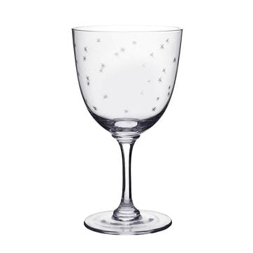 Stars Crystal Wine Glasses, Set of 6