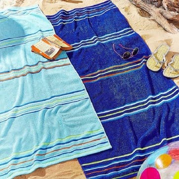 Rainbow Beach Towels Set, Blue