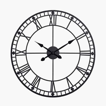 Skeleton Clock D80cm, Black