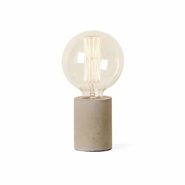 Bristol Table Lamp H10cm, Concrete