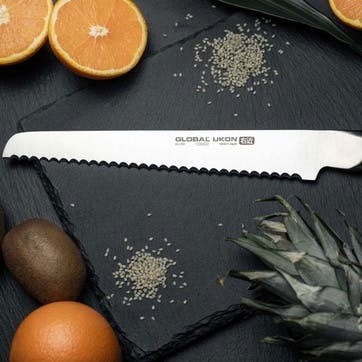 Ukon Bread Knife 22cm, Silver